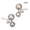 4.0 - 8.5 - 10.0 mm, Tahitian Pearl, Pearl Stud Earrings with Pearl Jacket