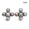 Approx. 8.0 mm, Tahitian Pearl, "Jewelry of The Royal Family" Pearl Stud Earrings