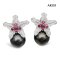 16.5 mm and 16.6 mm, Tahitian Pearl, Lilly Dangle Pearl Stud Earrings