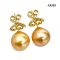 Approx. 12.0 mm, Gold South Sea Pearl, Pearl Stud Earrings