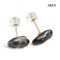 Approx. 8.0 mm, Keshi Tahitian Pearl, Stud Earrings