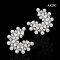 Approx. 2.5 and 3.5 mm up, AK Pearl, Peacock Tail Pearl Stud Earrings