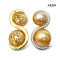 Approx. 10.0 mm and 12.0 mm, Gold South Sea Pearl, Spirit & Spiral Duo Pearl Stud Earrings