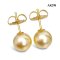 Approx. 9.0 mm, Gold South Sea Pearl, Stud Earrings