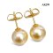 Approx. 10.0 mm, Gold South Sea Pearl, Stud Earrings