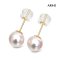 Approx. 6.0 mm up, Hanamomo, Akoya Pearl, Stud Earrings
