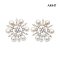 Approx. 4.0 mm, AK Pearl, Sun Star Pearl Stud Earrings