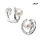 Approx. 5.5 mm, Hanamomo, Akoya Pearl, Crescent Moon Pearl Earcuff