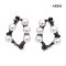 Approx. 5.0 mm up, Hanamomo, Akoya Pearl, Art Nouveau Pearl Wreath Stud Earrings