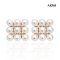 Approx. 4.5 - 5.0 mm, AK Pearl, Pearl Pack CZ Stud Earrings
