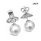 Approx. 9.0 mm, White South Sea Pearl, Stud Pearl Earrings