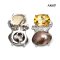 Approx. 10.0 mm, Nebular, Keshi Tahitian Pearl, Citrine Pearl Stud Earrings