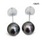 (PSL) Approx. 10.0 mm, Aurora Lagoon, Tahitian Pearl, Pair Pearl