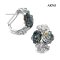 Andaman Roses MOP Earrings with Omega Earring Backs