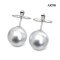 (PSL) Approx. 13.0 mm, Aurora Phoenix, White South Sea Pearl, Stud Pearl Earrings