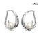 Approx. 8.0 - 9.0 mm, Hanamomo, Akoya Pearl, "Pearl in a Nest" Latch Back Earrings
