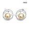 Approx. 9.0 mm, Gold South Sea Pearl, "Pearl System" Stud Earrings