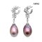 Approx. 13.0 mm, Freshwater Pearl, "Jewelry of The Royal Family" Princess Kate Dangle Pearl Earrings