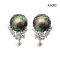 Approx. 10.0 mm, Hanashinju, Tahitian Pearl, Pearl Icicle Stud Earrings