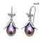 Approx. 11.0 mm, Freshwater Pearl, Winged Pearl Fish Hooks Earrings