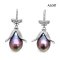 Approx. 11.0 mm, Freshwater Pearl, Winged Pearl Fish Hooks Earrings