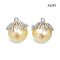 Approx. 12.0 mm, Gold South Sea Pearl, CZ Icicle Solitaire Pearl, Pearl Drop (For Dangle Earrings)