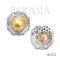Approx. 13.0 mm, Gold South Sea Pearl, Octa Art Deco Style Pearl Stud Earrings