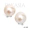 15.2 mm and 15.4 mm, Edison Pearl, Solitaire Pearl Stud Earrings Omega Earring Backs