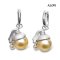 Approx. 4.0 mm - 11.0 mm up, Akoya Pearl and Gold South Sea Pearl, "Girl with a Pearl Earrings" Pearl Earrings