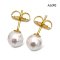 (No Pass QC) 8.0 mm and 8.1 mm, Hanamomo, Akoya Pearl, Pearl Stud Earrings