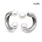 Approx. 5.0 mm up, AK Pearl, Pearl Stud Earrings with Arch Bridge Pearl Earring Backs