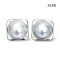 Approx. 12.0 - 13.0 mm, The Rock Premium, "The Pinnacle of Baroque Pearls" Square Collection Pearl Stud Earrings