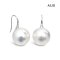 11.7 mm and 11.7 mm, Edison Pearl, Fish Hooks Spoon Pearl Earrings