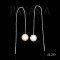 Approx. 8.0 mm, Akoya Pearl, Threader Pearl Earrings