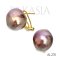 Approx. 14.0 mm, Edison Pearl , Pearl Stud Earrings with Omega Earring Backs