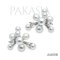 Approx. 3.0 - 4.0 mm, AK Pearl, Firework Pearl Stud Earrings