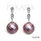 8.8 mm and 8.8 mm, Hanashinju, Mini Edison Pearl, CZ Dot Dangle Pearl, Stud Earrings