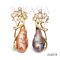 11.4 mm and 11.8 mm, Getsumen Royale, Ripple Pearl, Crown Pearl, Stud Earrings