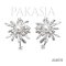 Approx. 5.0 mm, Hanamomo, Akoya Pearl, Firework, Stud Earrings