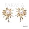 Approx. 5.0 mm, Hanamomo, Akoya Pearl, Firework, Stud Earrings