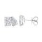 (IGI) Jewelry Weight 6.35 ct, Laboratory Grown Diamond, Pear and Cushion Diamond Stud Earrings