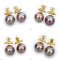 Approx. 15.50 - 15.90 mm, Edison Pearl, Stud Earrings