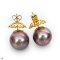 Approx. 15.50 - 15.90 mm, Edison Pearl, Stud Earrings