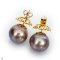 Approx. 15.50 - 15.90 mm, Edison Pearl, Stud Earrings