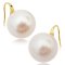 16.00 - 16.50 mm, Edison Pearl, Fish Hooks (Spoon) Earrings