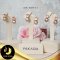 ต่างหูมุกเพตรา กระเปาะสี่เหลี่ยมจัมโบ้ พลอยแท้ Rose Quartz 3.8 ct มุกน้ำจืดคัดเกรด สีพีช ทรงบารอก ขนาด 11-12 mm เกรด AA+ ตัวเรือนเงินแท้ 92.5 ชุบ Pink Gold / E855 / 3.2.64