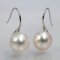 Approx. 7.0 mm, Akoya Pearl, Fish Hooks (Spoon) Earrings