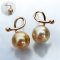 Approx. 8.0 mm Up, South Sea Pearl, Dangle Pearl Earrings
