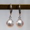 Approx. 7.0 mm, Akoya Pearl, Fish Hooks Earrings