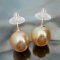 Approx. 12.0 mm, South Sea Pearl, Stud Earrings